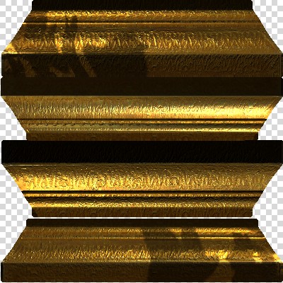 Gold picture frame (texture map)